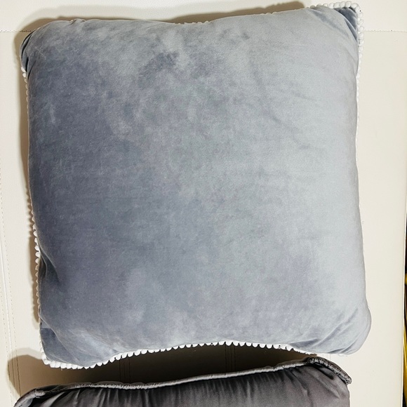 2 gray accent pillows - Picture 3 of 5